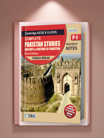 Cambridge IGCSE(0448)/O-Level(2059) Pakistan Studies P1 (History & Culture) Teacher Notes by Ma'am Farah Imran