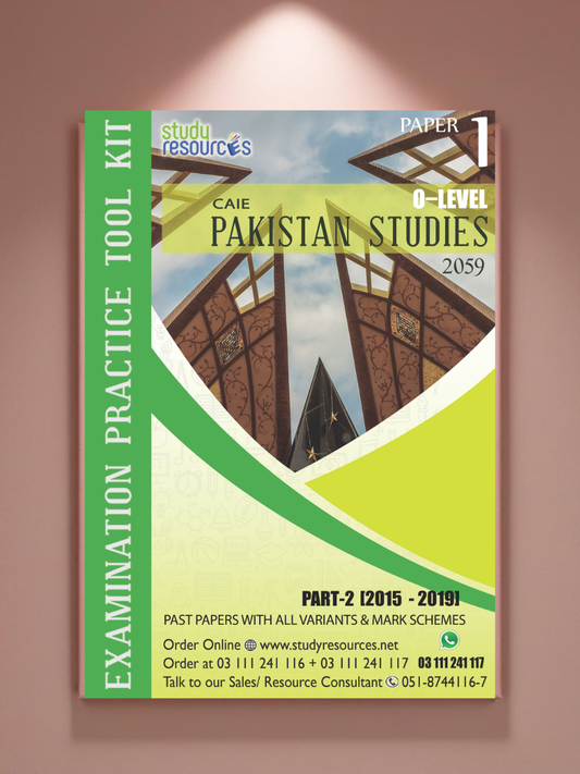 Cambridge O-Level Pakistan Studies (2059) P-1 (History) Past Papers Part-2 (2015-2019)