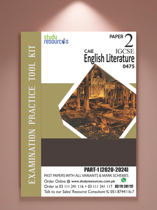 Cambridge IGCSE English Literature (0475) P-2 Part 1 Past Papers (2020-2024)