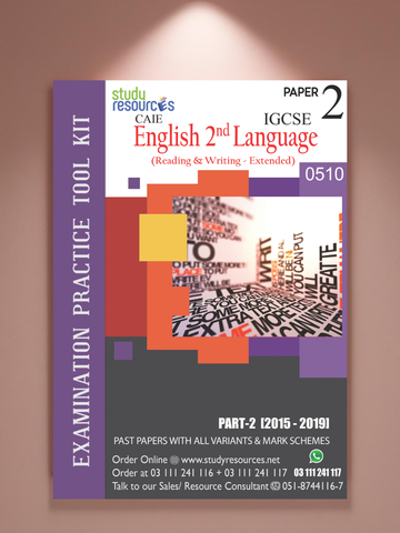Cambridge IGCSE English 2nd Language (0510) P-2 Past Papers Part-2 (2015-2019)