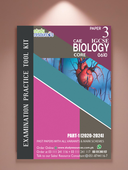 Cambridge IGCSE Biology (0610) P-3 Past Papers Part-1 (2020-2024) Core