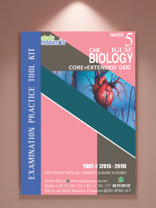 Cambridge IGCSE Biology (0610) P-5 Past Papers Part-2 (2015-2019) Core+Extended